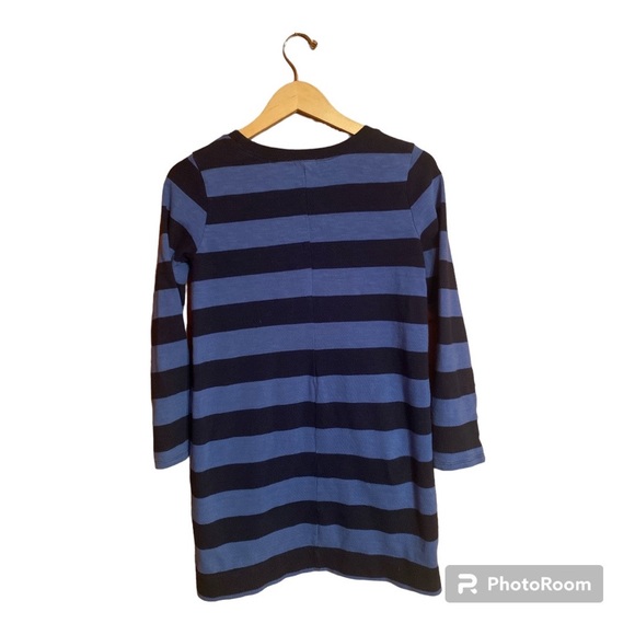 GAP Navy Stripped Crew Pullover Nautical Tunic Top Women’s Size S - Picture 3 of 5